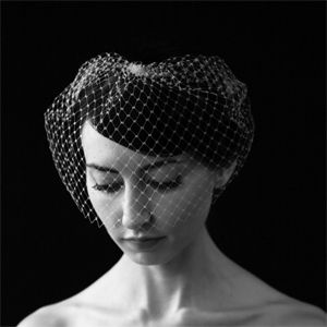 Images of black and white - Sara Gabriel Birdcage Veil.jpg